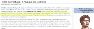 Cadernos de Daath :: Erro histórico na página do Infante D. Pedro na Wikipedia portuguesa image-9100